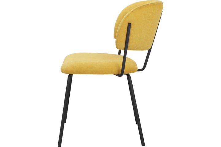 Käsinojallinen tuoli Kadure - Keltainen - Ruokapöydän tuolit