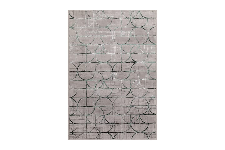 Wiltonmatto Creation Circle 200x290 cm Harmaa/Vihreä - Harmaa/Vihreä - Wilton-matto - Kuviollinen matto & värikäs matto