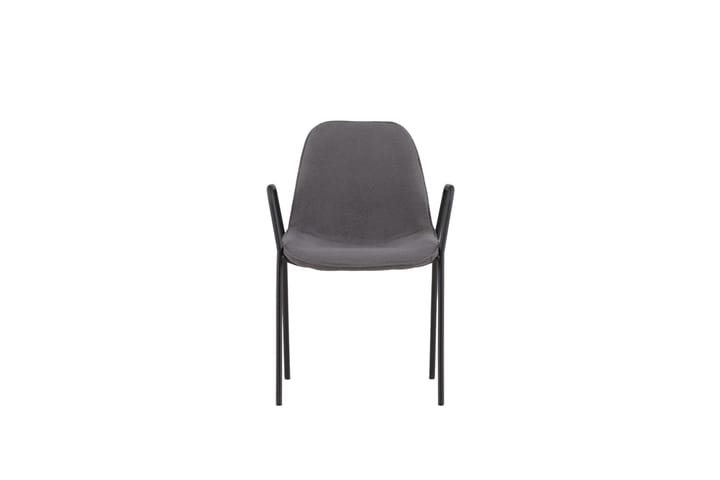 Nojatuoli Klädesholmen Musta/Tummanharmaa - Vind - Ruokapöydän tuolit - Meikkituoli - Käsinojallinen tuoli