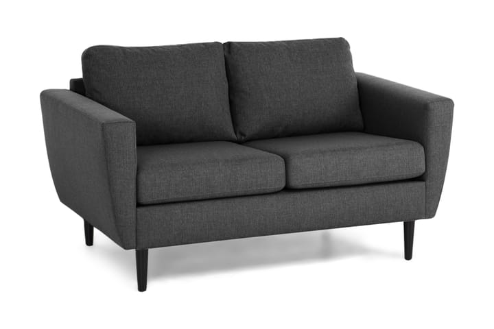 Sohva Hudson 2:n ist - Tummanharmaa/Musta - 2:n istuttava sohva - Sohva