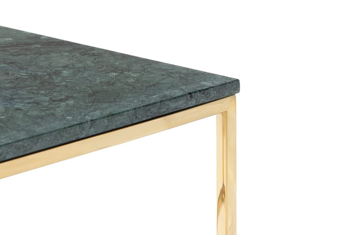 Sohvapöytä Titania 70 cm Marmori - Vihreä/Messinki - Marmoripöydät - Sohvapöytä
