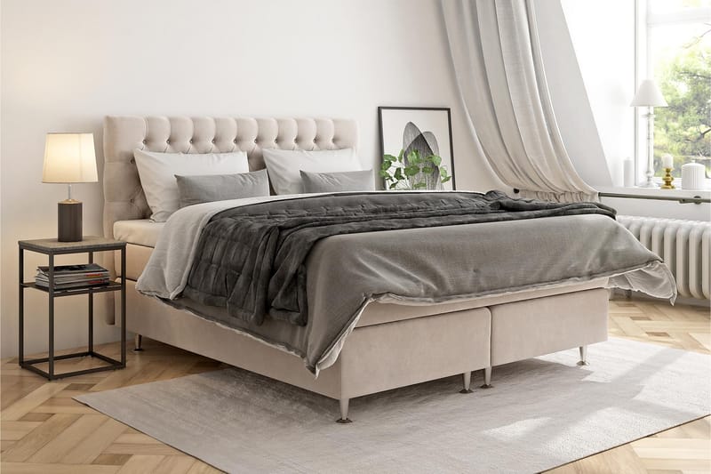 Sänkypaketti Estelle 180x210 cm - Beige - Huonekalut - Sänky - Sänkypaketti