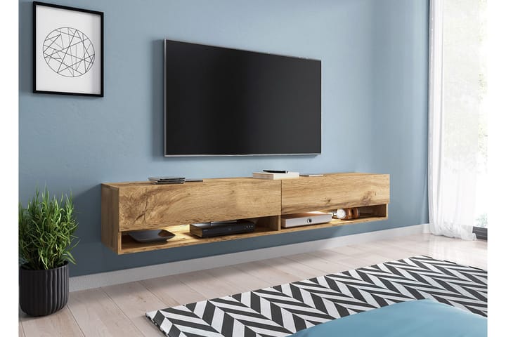 TV-taso Bulvine LED-valaistus - Beige/Sininen/RGB LED - Tv taso & Mediataso