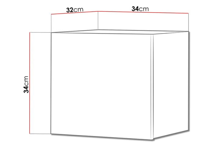 Seinäkaappi Frick 34 cm - Puu - Säilytyskaappi