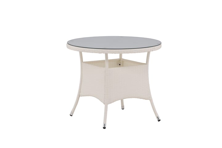 Ruokapöytä Volta Pyöreä 90 cm Valkoinen - Venture Home - Ruokapöyt�ä terassille
