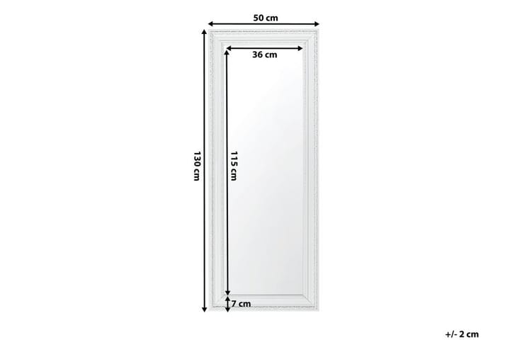 Peili Vertou 50 cm - Valkoinen - Peili - Eteispeili - Seinäpeili