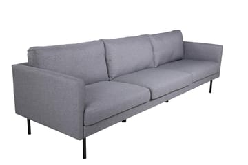 Zoom 3-istuttava syvä sohva 262 cm kangasta - Harmaa - Huonekalut - Sohva - 3:n istuttava sohva