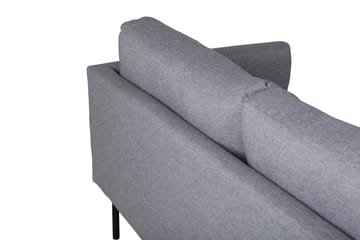 Zoom 3-istuttava syvä sohva 262 cm kangasta - Harmaa - Huonekalut - Sohva - 3:n istuttava sohva