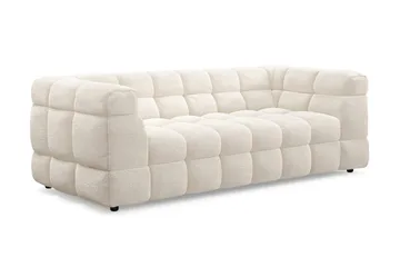 Elise 3-istuttava kuplamainen sohva - Beige - Huonekalut - Sohva - 3:n istuttava sohva