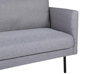 Zoom 3-istuttava syvä sohva 262 cm kangasta - Harmaa - Huonekalut - Sohva - 3:n istuttava sohva