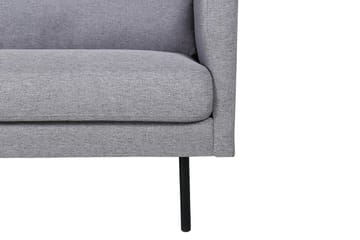 Zoom 3-istuttava syvä sohva 262 cm kangasta - Harmaa - Huonekalut - Sohva - 3:n istuttava sohva