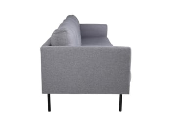 Zoom 3-istuttava syvä sohva 262 cm kangasta - Harmaa - Huonekalut - Sohva - 3:n istuttava sohva