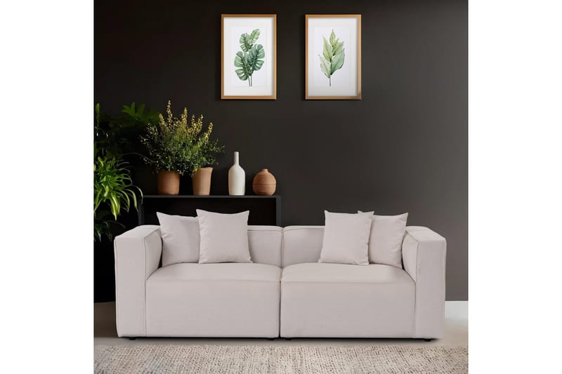 2-istuttava Sohva Abbas - Ecru - Huonekalut - Sohva - Moduulisohva