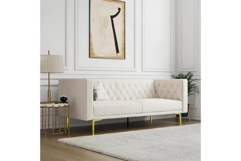 2-istuttava sohva Marseille Norsunluu - Norsunluu - Huonekalut - Sohva - 2:n istuttava sohva