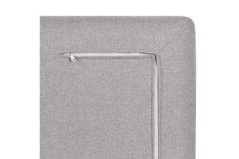 2-sitssoffa Beliani Heden Beige/ljust trä NO_BRAND Grey||Light colored wood - Huonekalut - Sohva - 2:n istuttava sohva