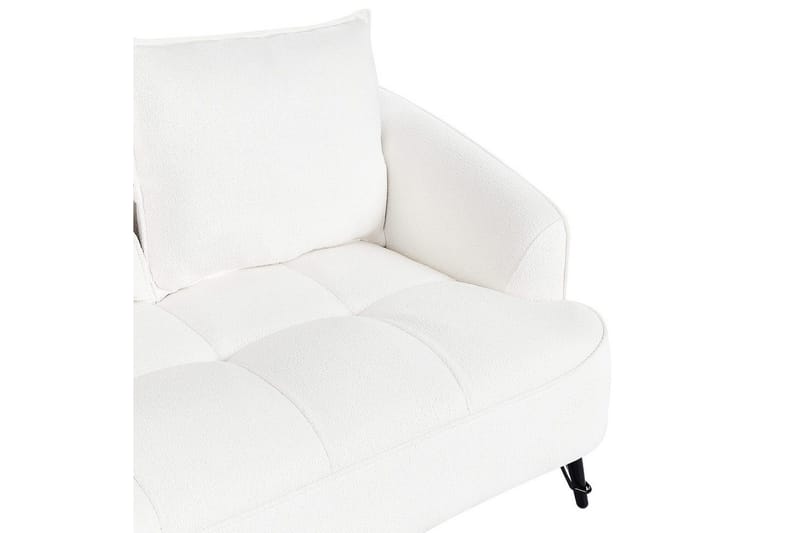 2-sitssoffa Beliani Hobro Brun, Svart NO_BRAND White||Black - Huonekalut - Sohva - 2:n istuttava sohva