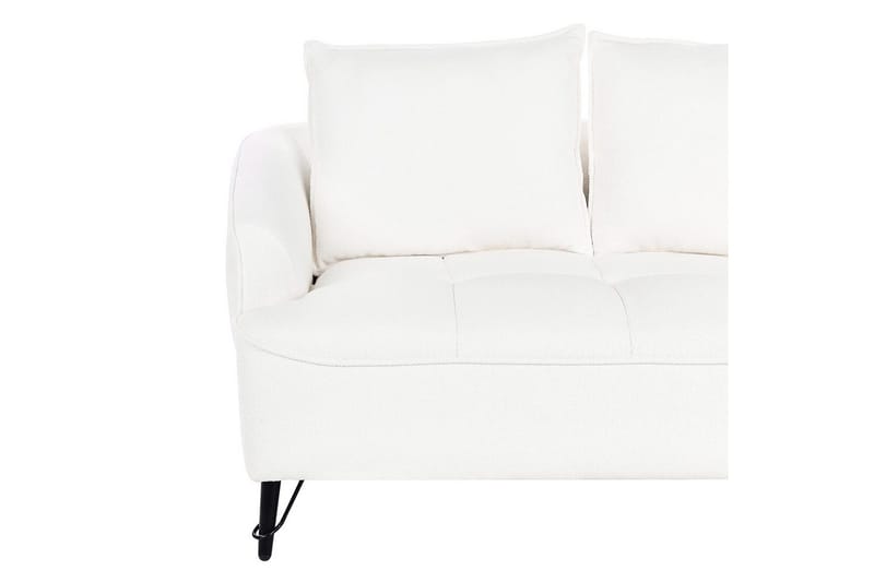 2-sitssoffa Beliani Hobro Brun, Svart NO_BRAND White||Black - Huonekalut - Sohva - 2:n istuttava sohva