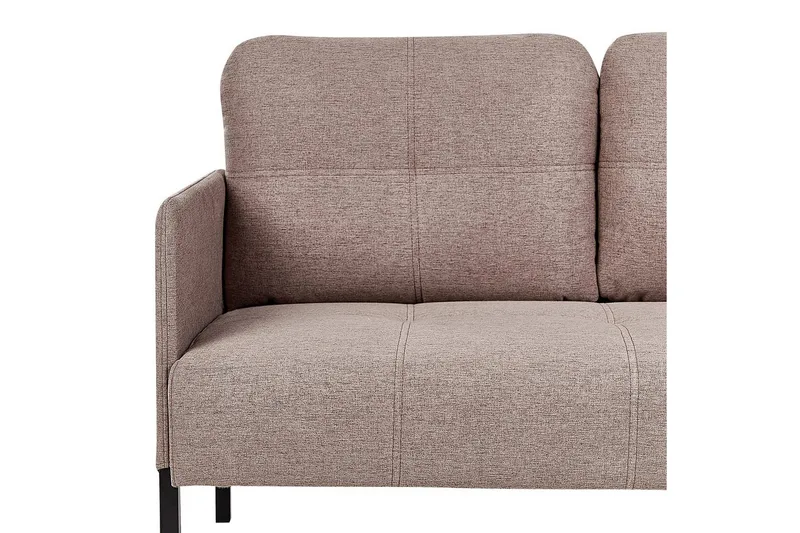 2-sitssoffa Beliani Lahti Beige, svart NO_BRAND Brown||Black - Huonekalut - Sohva - 2:n istuttava sohva