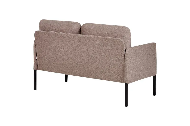 2-sitssoffa Beliani Lahti Beige, svart NO_BRAND Brown||Black - Huonekalut - Sohva - 2:n istuttava sohva