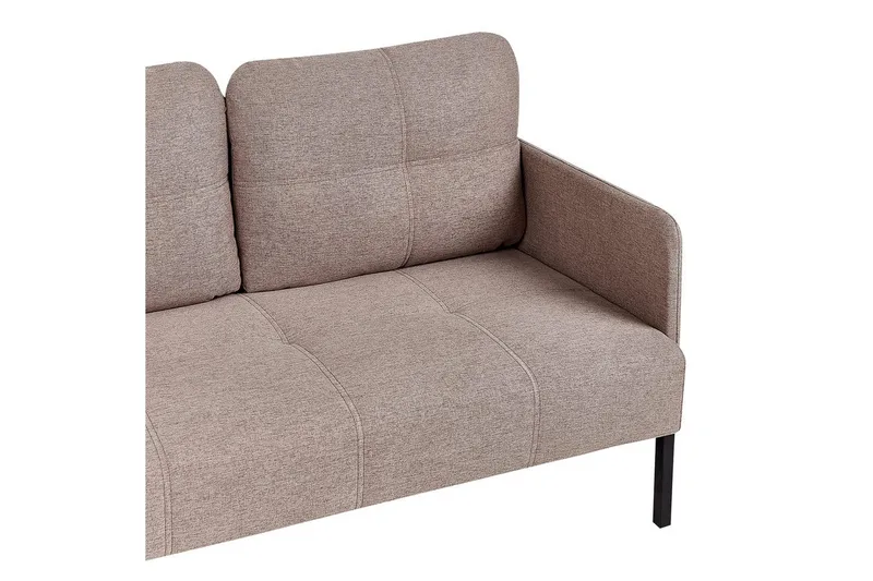 2-sitssoffa Beliani Lahti Beige, svart NO_BRAND Brown||Black - Huonekalut - Sohva - 2:n istuttava sohva