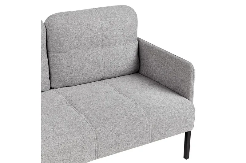 2-sitssoffa Beliani Lahti Beige, svart NO_BRAND Light grey||Black - Huonekalut - Sohva - 2:n istuttava sohva