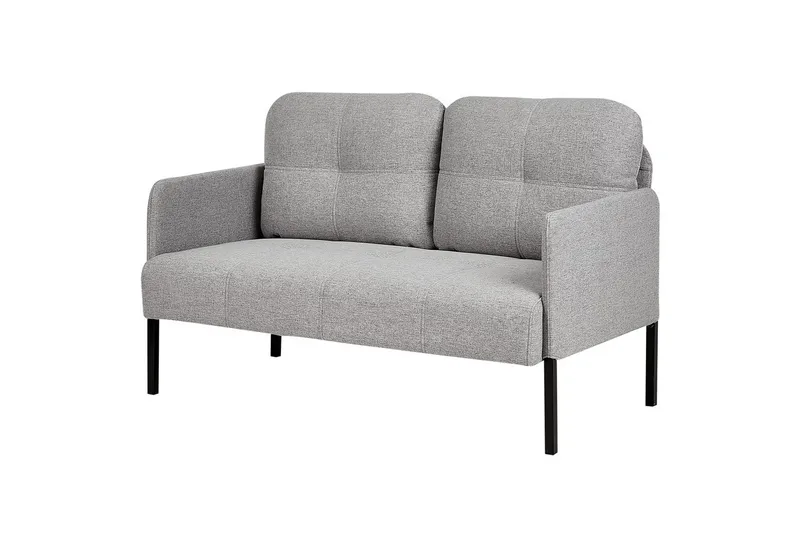 2-sitssoffa Beliani Lahti Beige, svart NO_BRAND Light grey||Black - Huonekalut - Sohva - 2:n istuttava sohva
