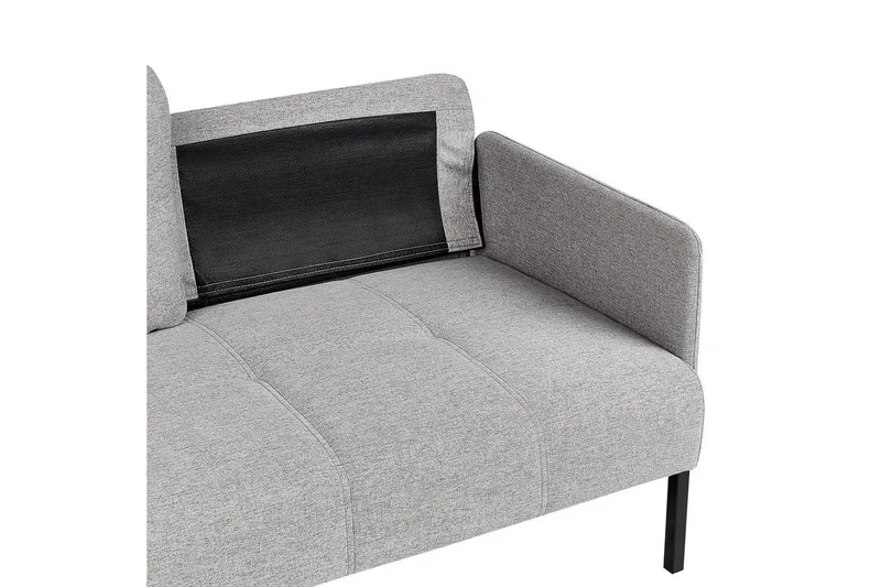 2-sitssoffa Beliani Lahti Beige, svart NO_BRAND Light grey||Black - Huonekalut - Sohva - 2:n istuttava sohva