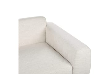 2-sitssoffa Beliani Laurila Beige, mörkt trä Beige||Dark colored wood - Huonekalut - Sohva - 2:n istuttava sohva