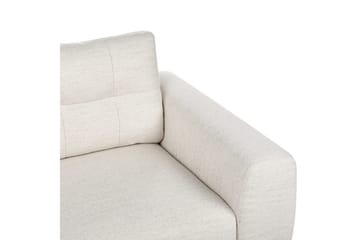 2-sitssoffa Beliani Laurila Beige, mörkt trä Beige||Dark colored wood - Huonekalut - Sohva - 2:n istuttava sohva