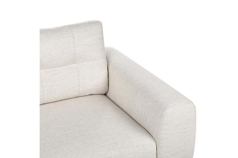 2-sitssoffa Beliani Laurila Beige, mörkt trä NO_BRAND Beige||Dark colored wood - Huonekalut - Sohva - 2:n istuttava sohva