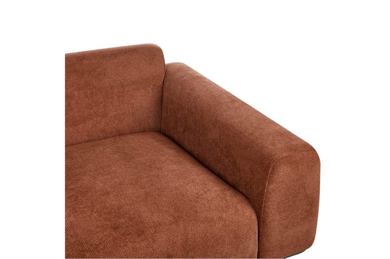 2-sitssoffa Beliani Laurila Beige, mörkt trä NO_BRAND Brown||Dark colored wood - Huonekalut - Sohva - 2:n istuttava sohva