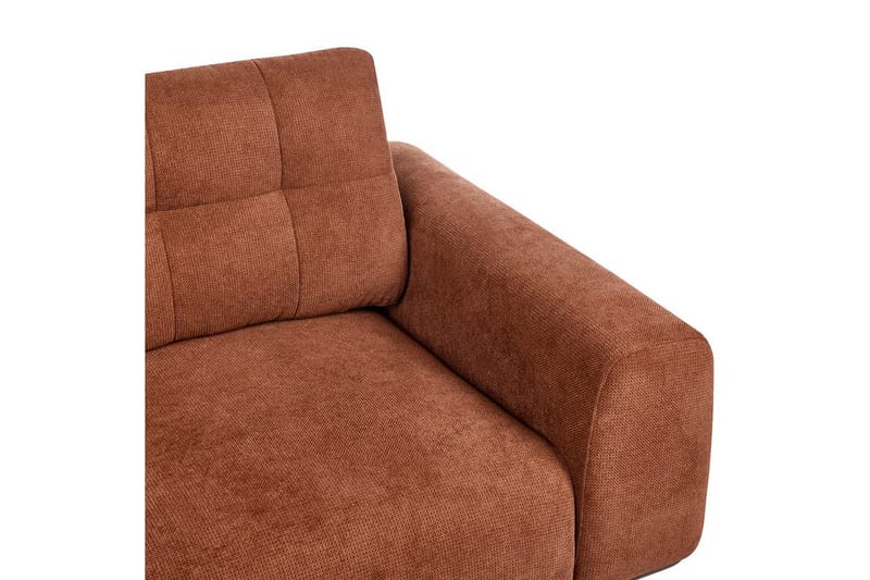 2-sitssoffa Beliani Laurila Beige, mörkt trä NO_BRAND Brown||Dark colored wood - Huonekalut - Sohva - 2:n istuttava sohva