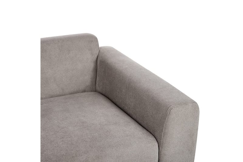 2-sitssoffa Beliani Laurila Beige, mörkt trä NO_BRAND Grey||Dark colored wood - Huonekalut - Sohva - 2:n istuttava sohva