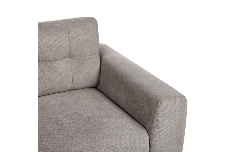 2-sitssoffa Beliani Laurila Beige, mörkt trä NO_BRAND Grey||Dark colored wood - Huonekalut - Sohva - 2:n istuttava sohva
