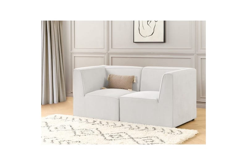 2-sitssoffa Beliani Lemvig Beige NO_BRAND White - Huonekalut - Sohva - Moduulisohva - Moduulisohvakokonaisuus