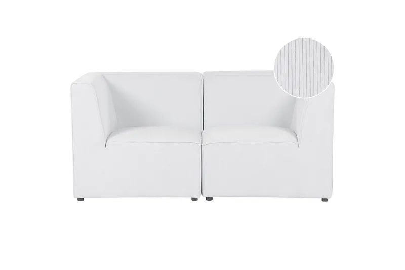 2-sitssoffa Beliani Lemvig Beige NO_BRAND White, undefined
