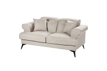 2-sitssoffa Beliani Skive Beige Beige - Huonekalut - Sohva - 2:n istuttava sohva