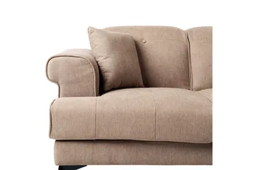 2-sitssoffa Beliani Skive Beige Brown - Ruskea - Huonekalut - Sohva - 2:n istuttava sohva