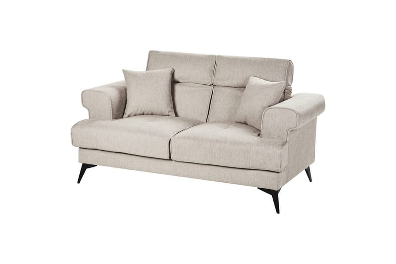 2-sitssoffa Beliani Skive Beige NO_BRAND Beige - Huonekalut - Sohva - 2:n istuttava sohva