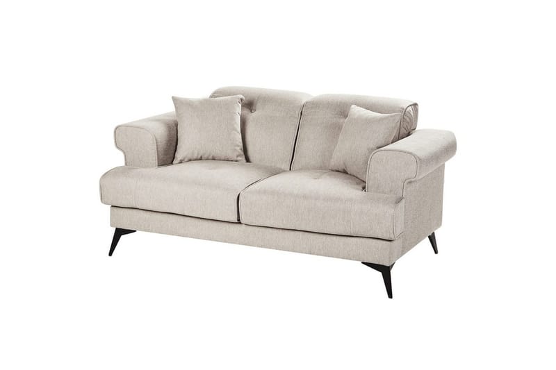 2-sitssoffa Beliani Skive Beige NO_BRAND Beige - Huonekalut - Sohva - 2:n istuttava sohva
