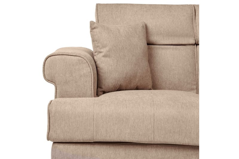 2-sitssoffa Beliani Skive Beige NO_BRAND Brown - Ruskea - Huonekalut - Sohva - 2:n istuttava sohva