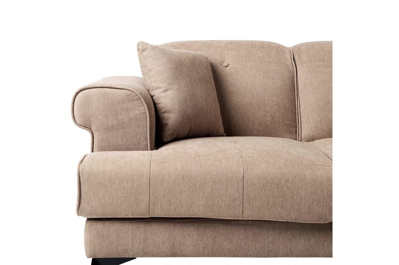 2-sitssoffa Beliani Skive Beige NO_BRAND Brown - Ruskea - Huonekalut - Sohva - 2:n istuttava sohva
