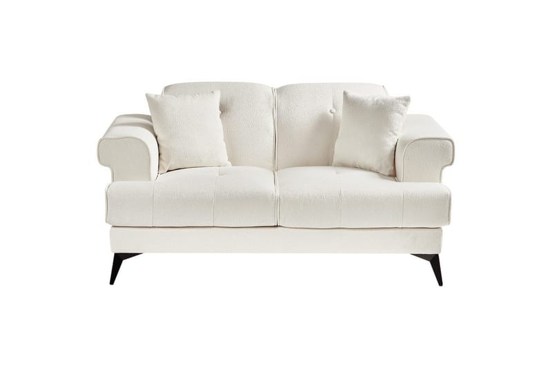 2-sitssoffa Beliani Skive Beige NO_BRAND White||Black - Huonekalut - Sohva - 2:n istuttava sohva
