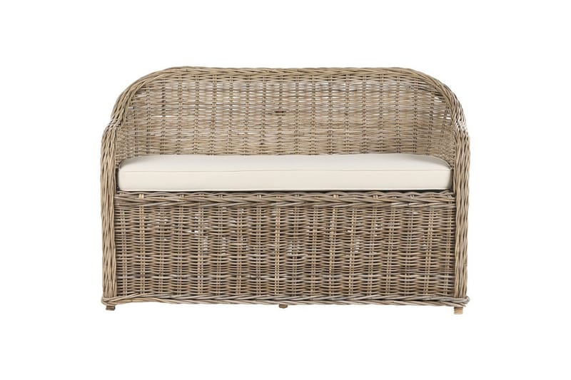 2-sitssoffa Beliani Susua Nature - Puutarhakalusteet - Ulkosohva & puutarhapenkki - Puutarhasohva