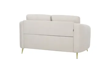 2-sitssoffa Beliani Trosa Beige, guld Beige||GOLD - Huonekalut - Sohva - 2:n istuttava sohva