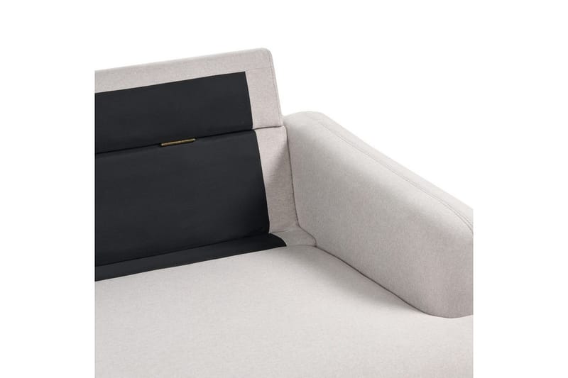 2-sitssoffa Beliani Tuve Beige, ljust trä, Bouclé Beige||Light colored wood VALUE_MISSING_2 - Huonekalut - Sohva - 2:n istuttava sohva