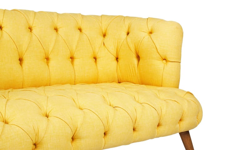 2:n ist Sohva Kiroli - Keltainen/Luonnonväri - Sohva - 2:n istuttava sohva