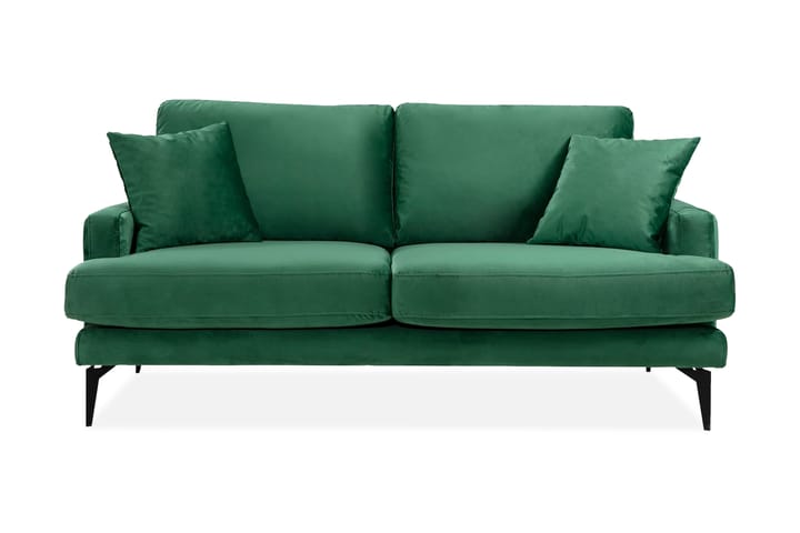 2:n ist Sohva Naiomy - Vihreä/Musta - Sohva - 2:n istuttava sohva