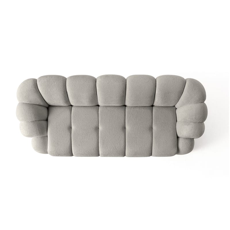 3-istuttava sohva Atelier Del Sofa Octavio (233 x 70 x 80 cm) Harmaa - Huonekalut - Sohva - 3:n istuttava sohva