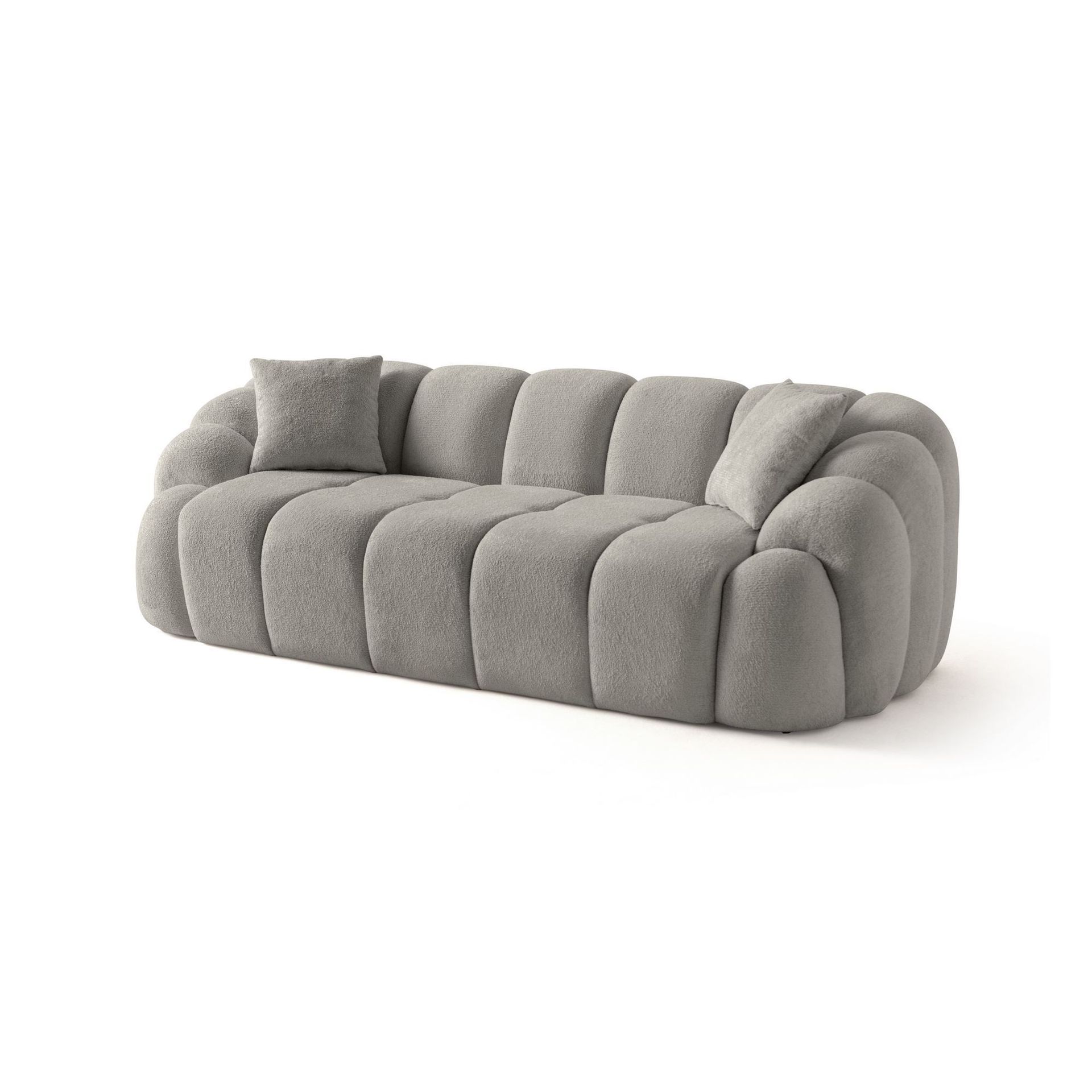 3-istuttava sohva Atelier Del Sofa Octavio (233 x 70 x 80 cm) Harmaa -